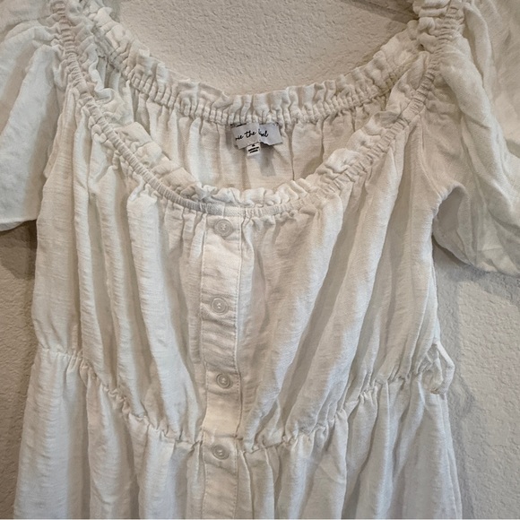 Jacquie The Label White Button-Front Mini Dress – 👗 Size Small, Boho Style - Picture 16 of 16